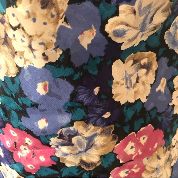 Vintage Floral Camisole Slip Top Purple Lace Satin Rosette Romantic Lingerie Med - Picture 11 of 16